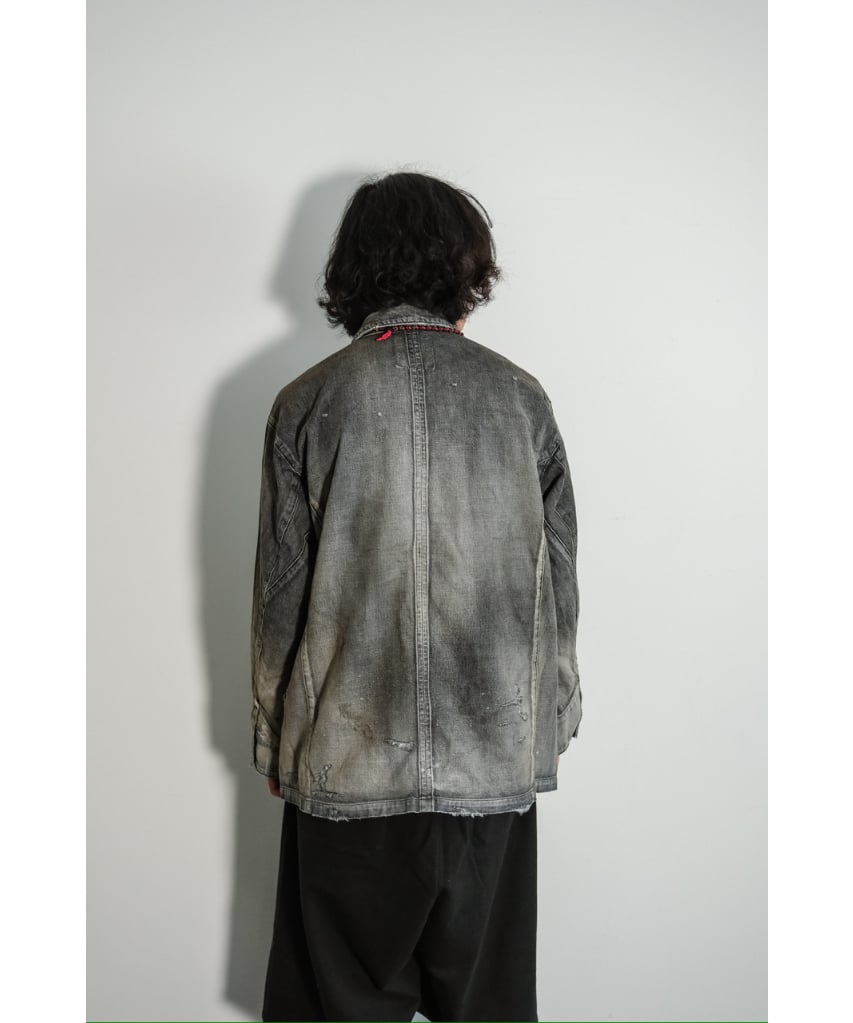 ジャケット・アウター ANCELLM DENIM COVERALL(BLACK) ANCELLM DENIM COVERALL(BLACK)