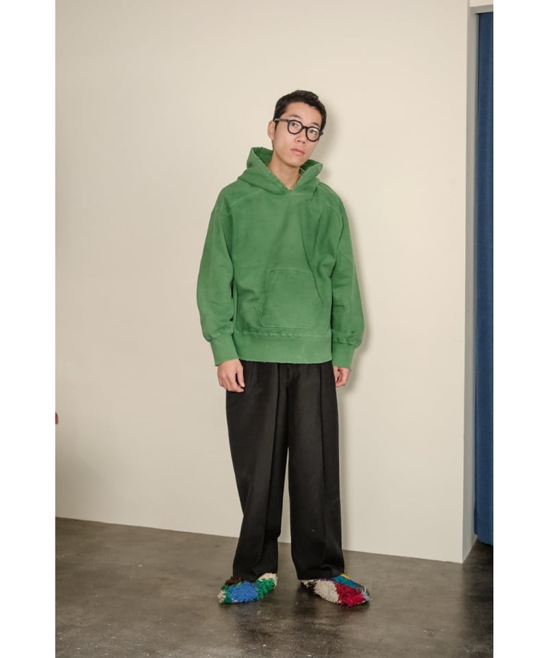 ANCELLM DYED DAMAGE HOODIE | MusterWerk Sud.