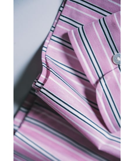 KANEMASA PHIL. "Exclusive" 46G Stripe Delta Shirt