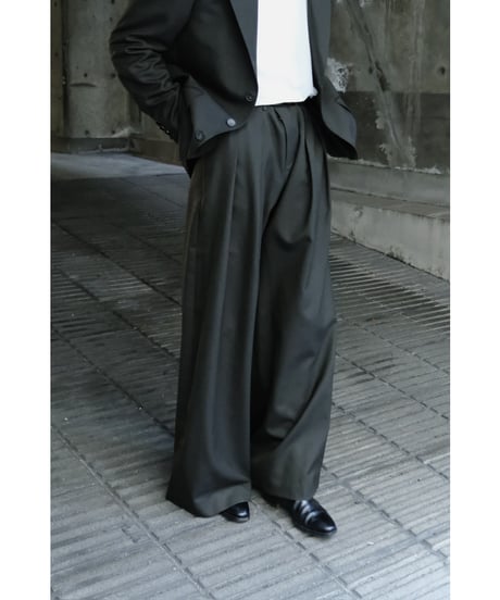 DECHAMPS DOUBLE PLEATED PANTS