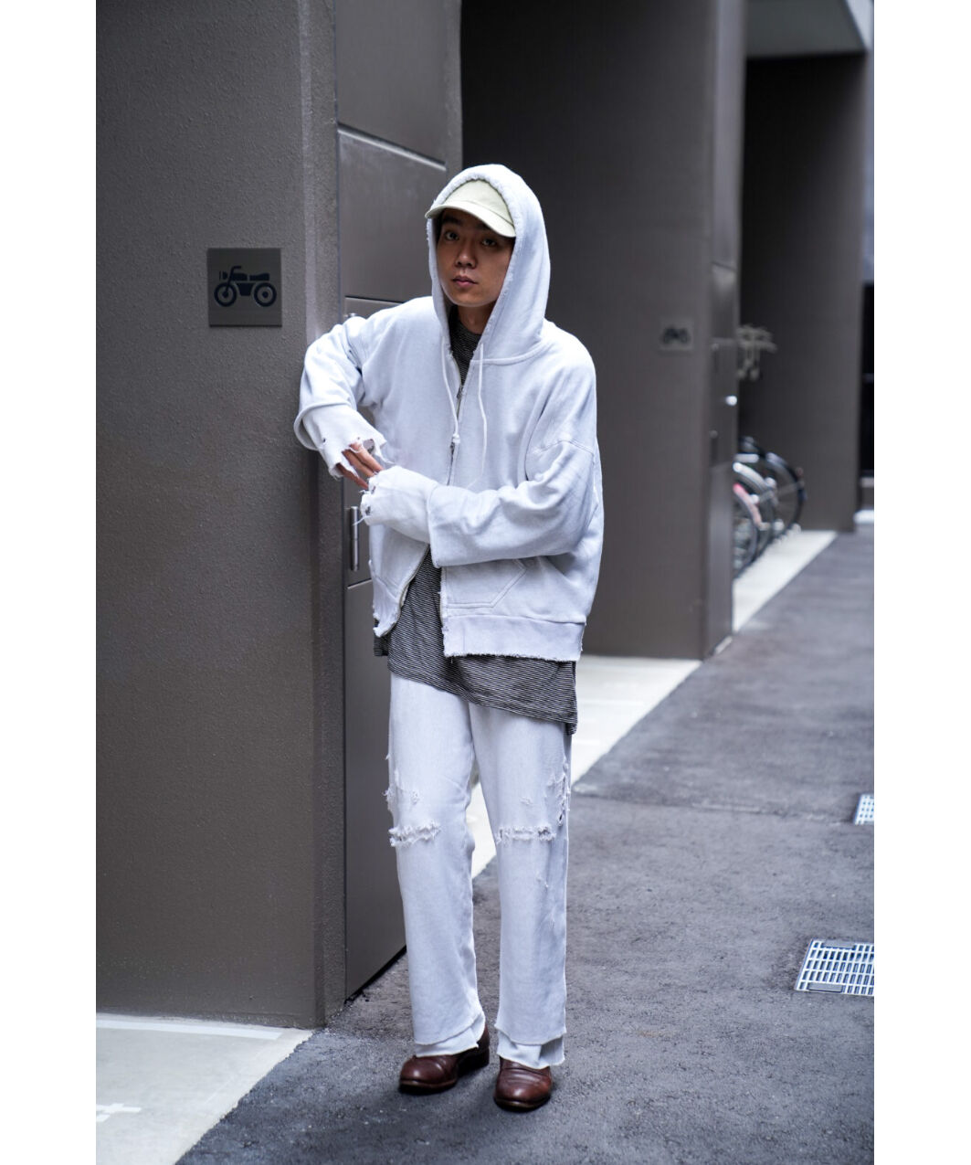 ANCELLM CRASH SWEAT LAYERED PANTS | MusterWerk ANCELLM CRASH SWEAT LAYERED PANTS | MusterWerk