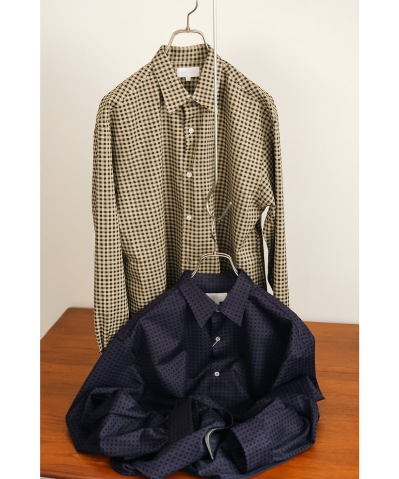 KANEMASA ウールチェックシャツ　ギンガム ドレスシャツさながらの細やかなギンガムチェック。でもこれ