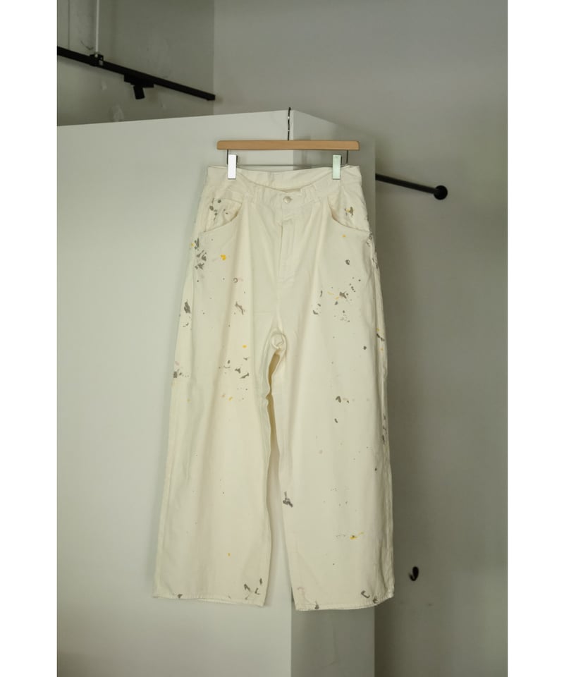 ANCELLM LIGHT OZ WIDE STRAIGHT DENIM PANTS | Mu