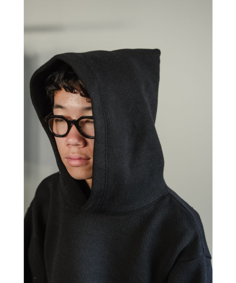 POSTELEGANT Cotton Cashmere Knit Pull-Over Hood