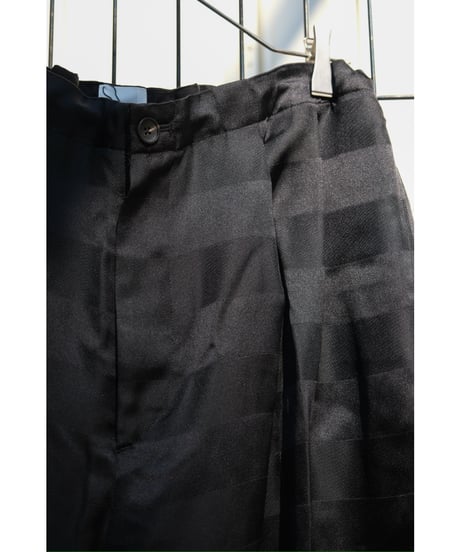BISOWN SILK BORDER SUPER WIDE PANTS