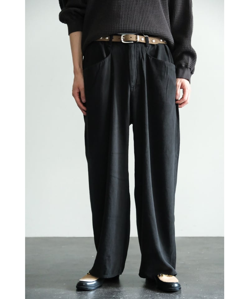 ANCELLM SILK WIDE SLACKS | MusterWerk Sud.