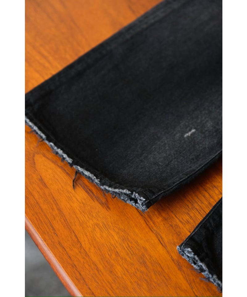 ANCELLM AGING TAPERED 5P DENIM PANTS | MusterWe