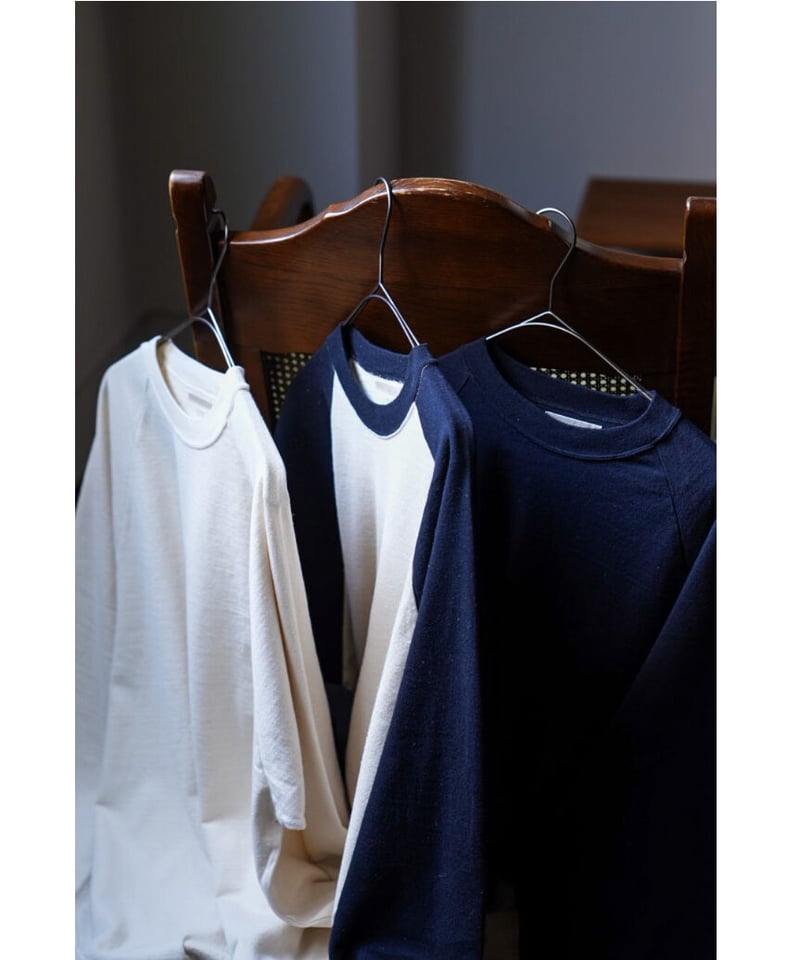 blurhms Co/Silk Nep Baseball Raglan Tee | Muste