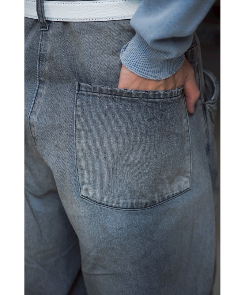 ANCELLM DENIM WIDE SLACKS | MusterWerk Sud.