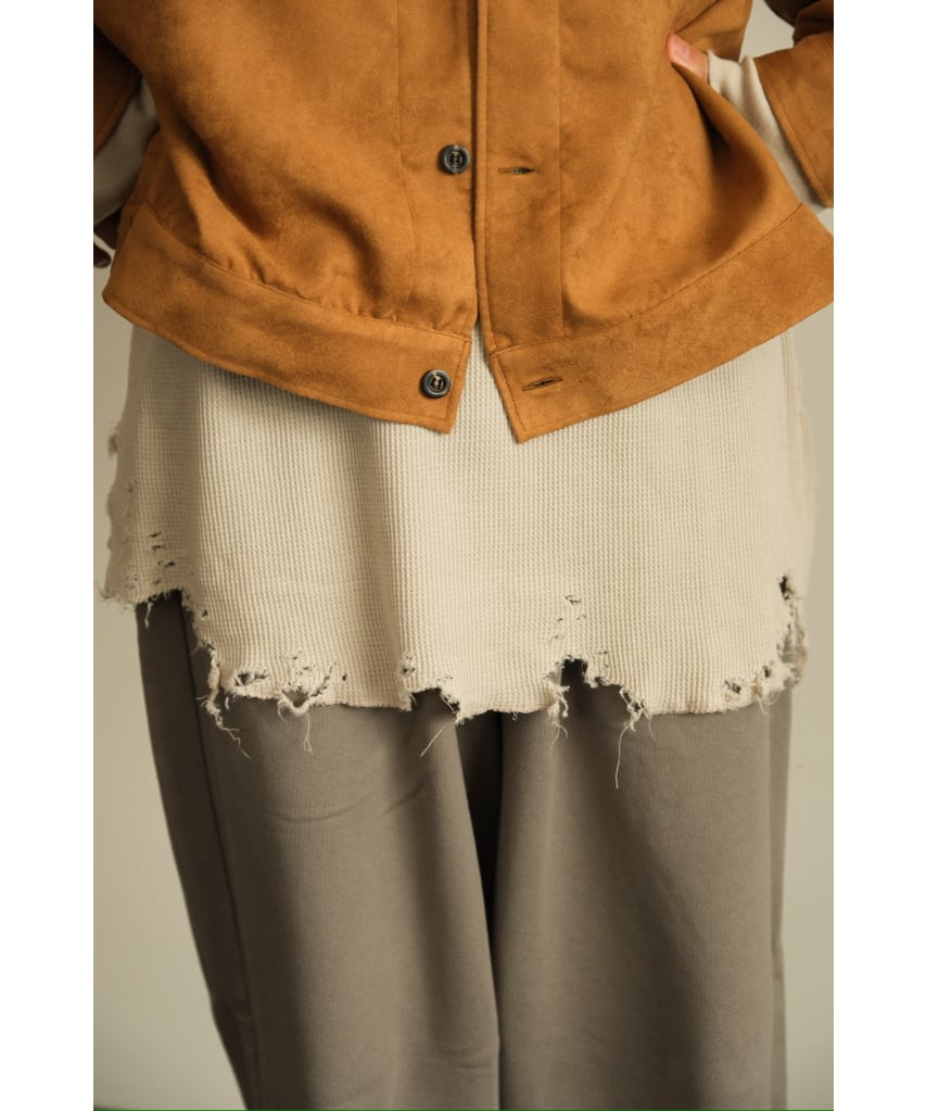 ANCELLM VEAGAN SUEDE WORK SHIRT BLOUSON | Muste