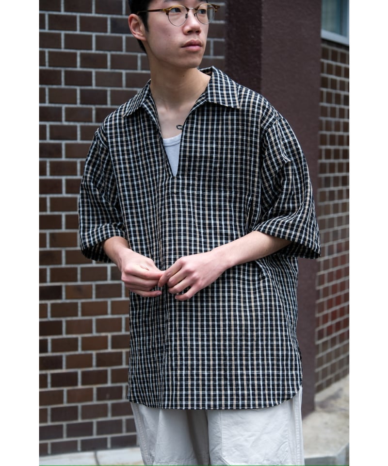 ULTERIOR W/L CHECKED SKIPPER SHIRT | MusterWerk