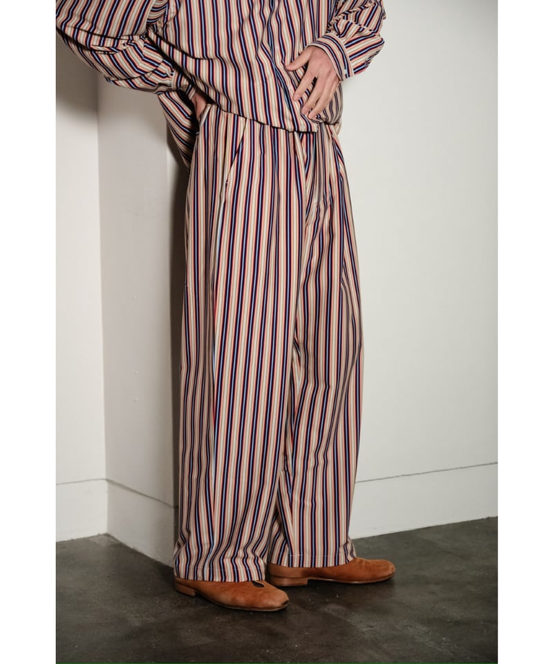 KANEMASA PHIL. 46G Easy Stripe Pants | MusterWe