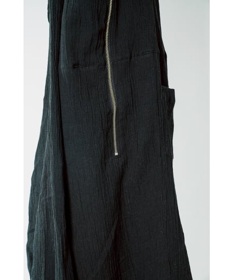 ANCELLM CREPE HALF ZIP SHIRT
