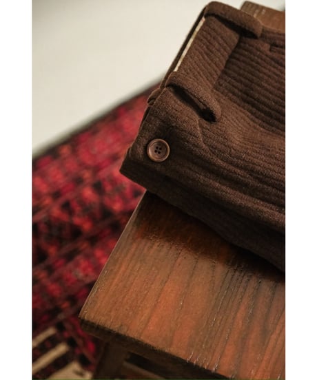 Gorsch the merry coachman Round York Wide Ridge Wool Trousers