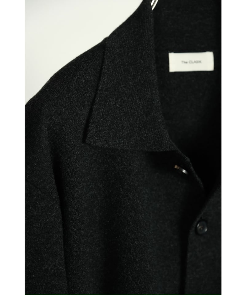 The CLASIK バンドカラーシャツ　ウールシルク The CLASIK バンドカラーシャツ ウールシルク ウールライクバンド