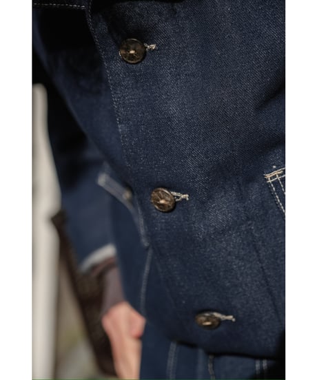 FAUVES "Exclusive" CARPENTER SHORT JACKET - DENIM-