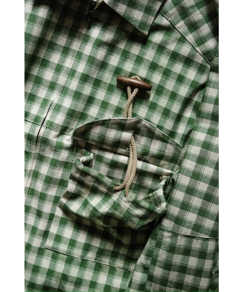 ANCELLM C/R CHECK SHORT ZIPUP SHIRT | MusterWer ANCELLM C/R CHECK SHORT ZIPUP SHIRT | MusterWer