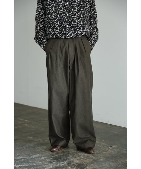 m's braque TUCKED BAGGY PANTS