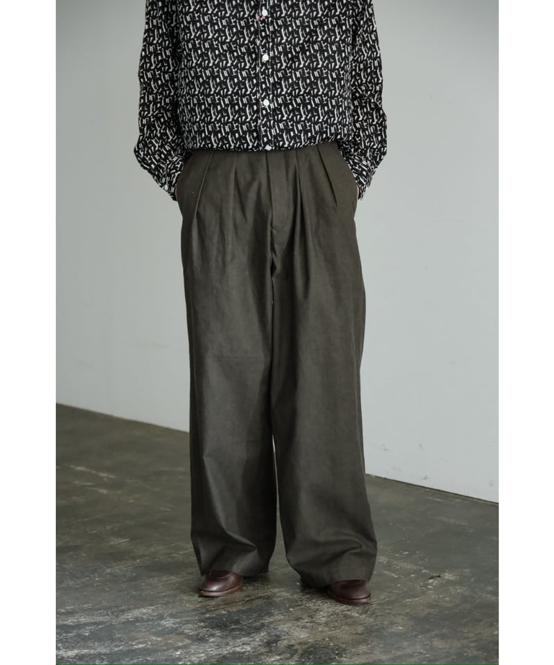 m's braque TUCKED BAGGY PANTS | MusterWerk Sud.