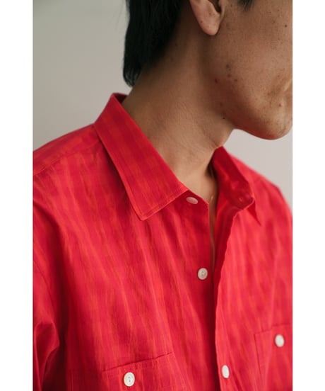 BISOWN COTTON HIDDEN CHECK N3 SHIRTS