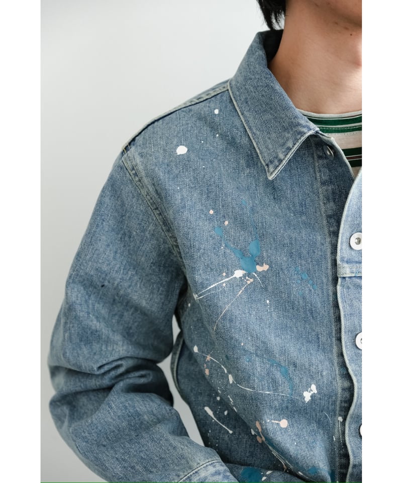 ensou. Erased Jean Jacket-Splash | MusterWerk Sud.