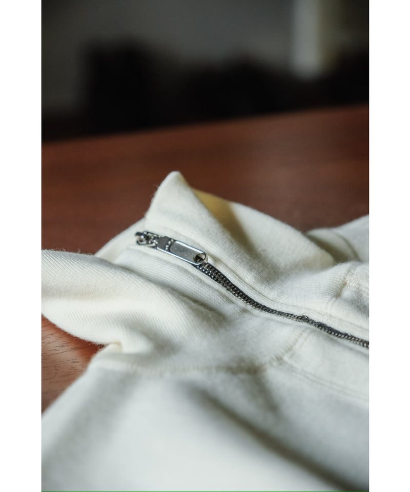 Olde H & Daughter WOOL KNIT TRACK HALF ZIP | Mu