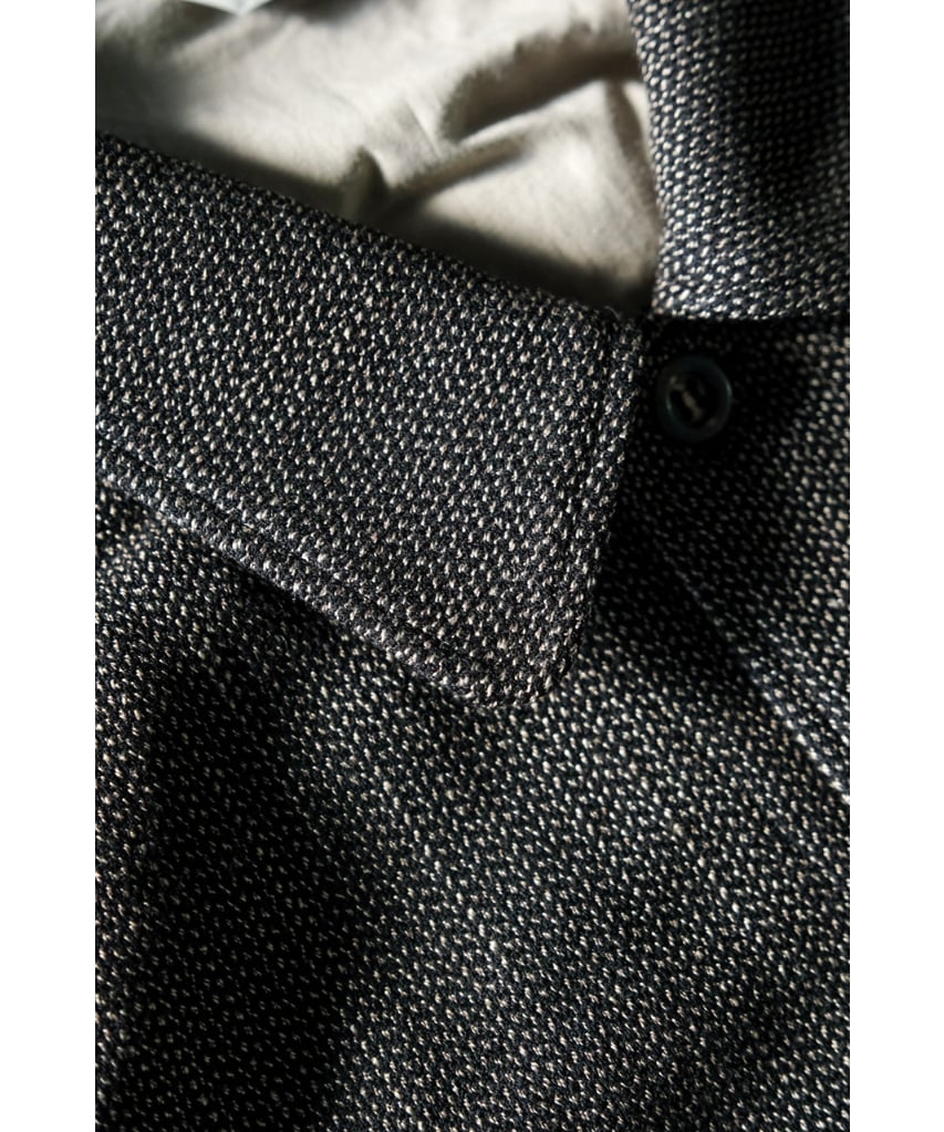 ANCELLM MELANGE WOOL WORK SHIRT BLOUSON | Muste