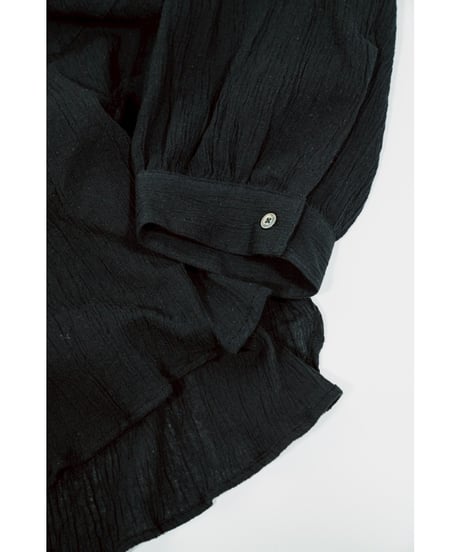 ANCELLM CREPE HALF ZIP SHIRT