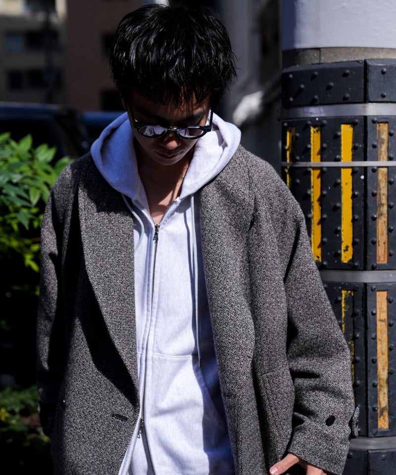 ULTERIOR WOOL SILK TWEED SHAWL COLLAR COAT | M ULTERIOR WOOL SILK TWEED SHAWL COLLAR COAT | M