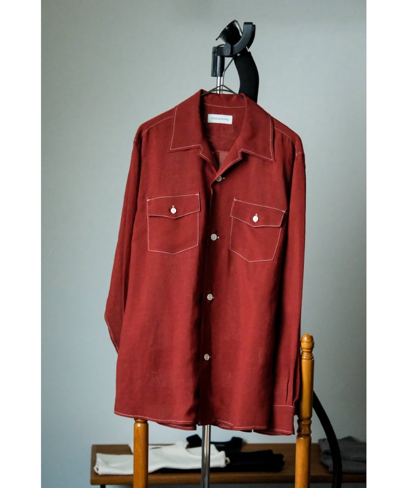 ENCOMING OPEN COLLAR SHIRT | MusterWerk Sud.