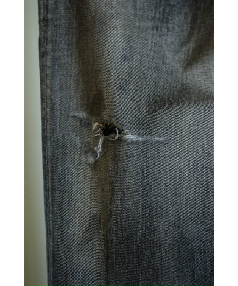 ANCELLM P/DAMAGE DENIM STRAIGHT 5P PANTS | Must ANCELLM P/DAMAGE DENIM STRAIGHT 5P PANTS | Must
