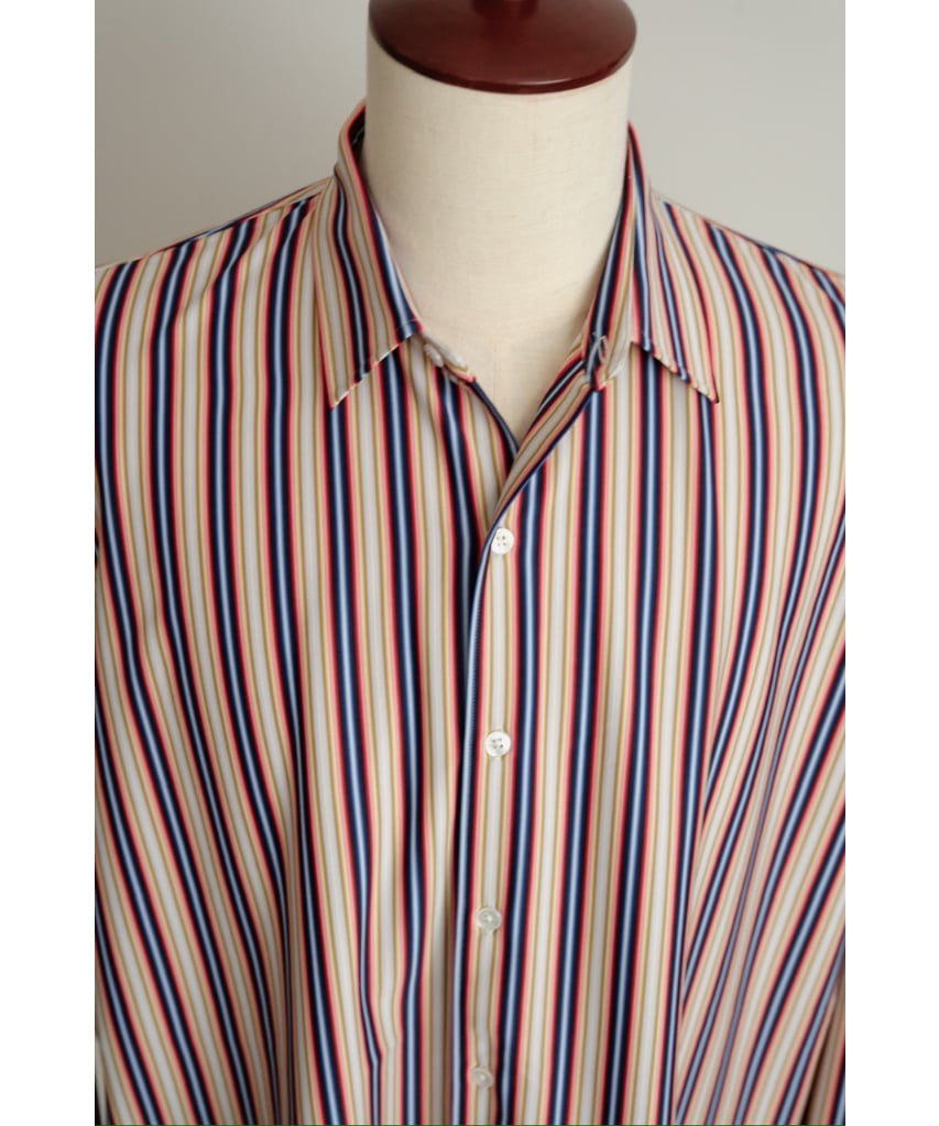 トップス KANEMASA PHIL 46G Atmosphere Stripe L/S KANEMASA PHIL / 46G Atmosphere Stripe L/S Shirt PS BLUE