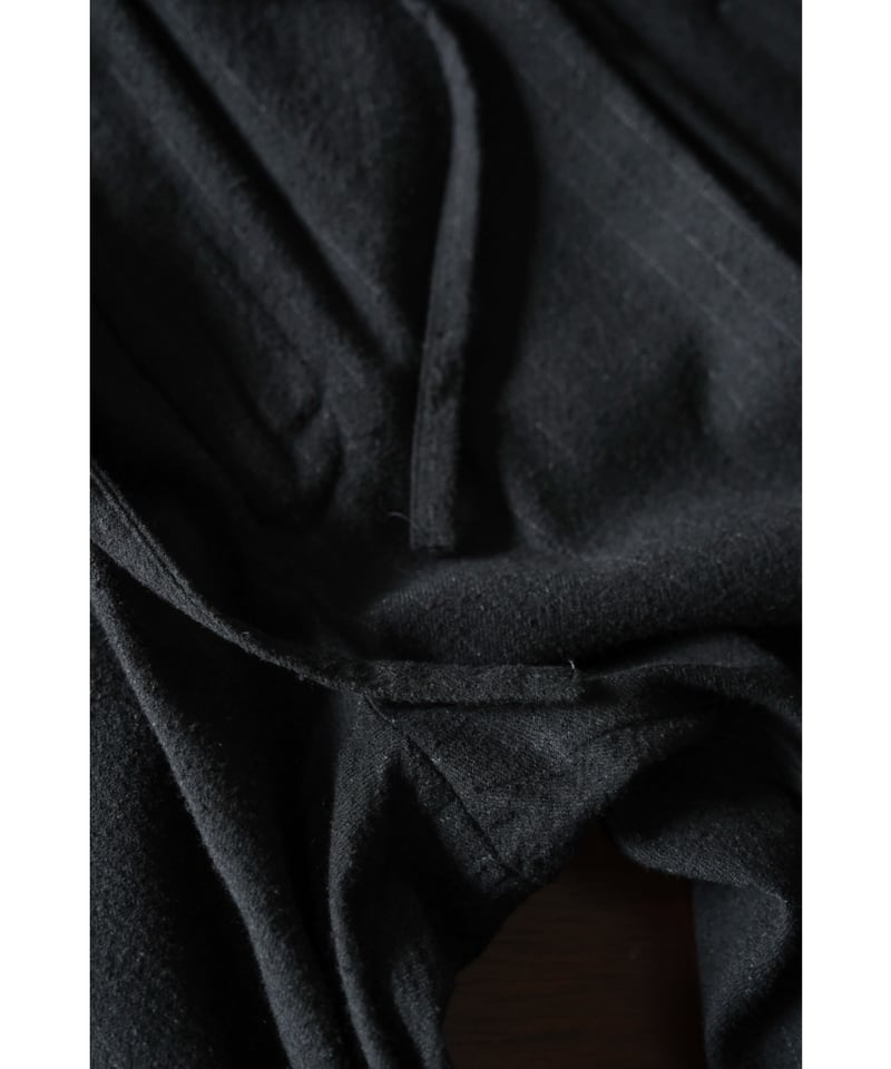 ULTERIOR WASHED WOOL SILK STRIPE DRAWSTRING PAN