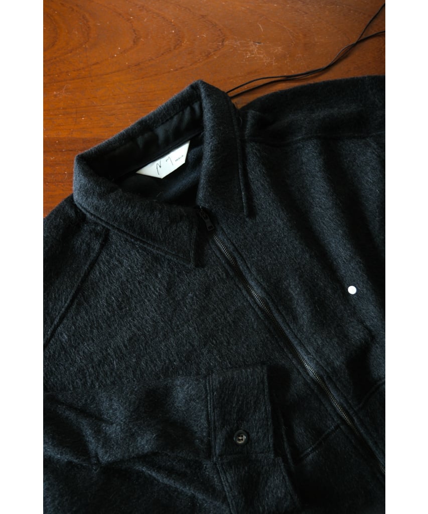 ANCELLM SHAGGY ZIP UP SHIRT | MusterWerk Sud.