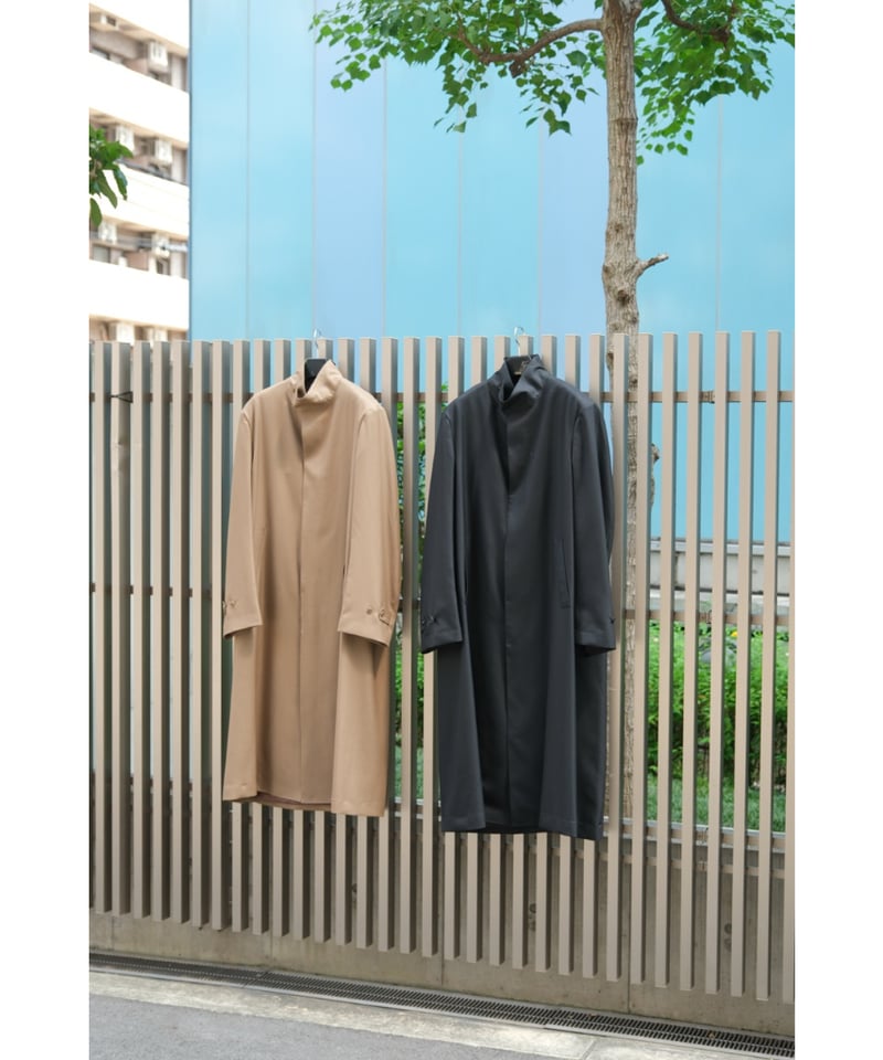 REVERBERATE STAND COLLAR COAT | MusterWerk Sud.
