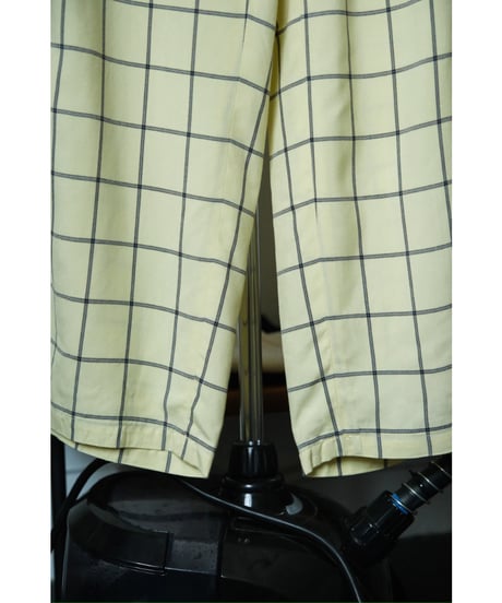 ANCELLM RAYON CHECK SLACKS