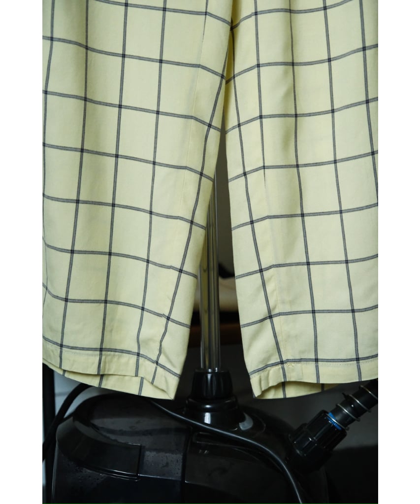 ANCELLM RAYON CHECK SLACKS | MusterWerk Sud. ANCELLM RAYON CHECK SLACKS | MusterWerk Sud.