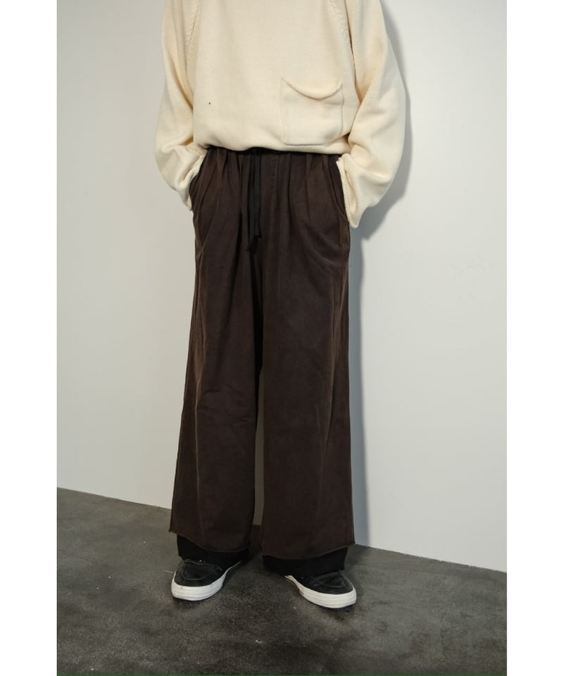 ANCELLM FADED DRAPE WIDE EASY CUT SLACKS | Must ANCELLM FADED DRAPE WIDE EASY CUT SLACKS | Must