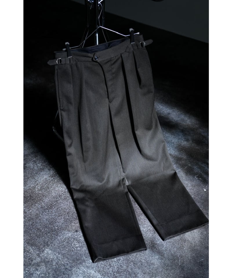 ULTERIOR MELANGE WOOL GABARDINE WIDE TROUSER | ULTERIOR MELANGE WOOL GABARDINE WIDE TROUSER |