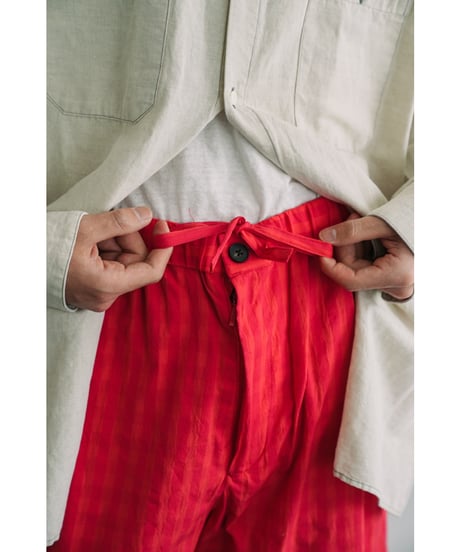 BISOWN "Exclusive" COTTON HIDDEN CHECK EASY SHORTS