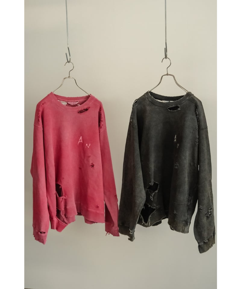 ANCELLM CRASH UNEVEN OVER SWEAT SHIRT | MusterW ANCELLM CRASH UNEVEN OVER SWEAT SHIRT | MusterW