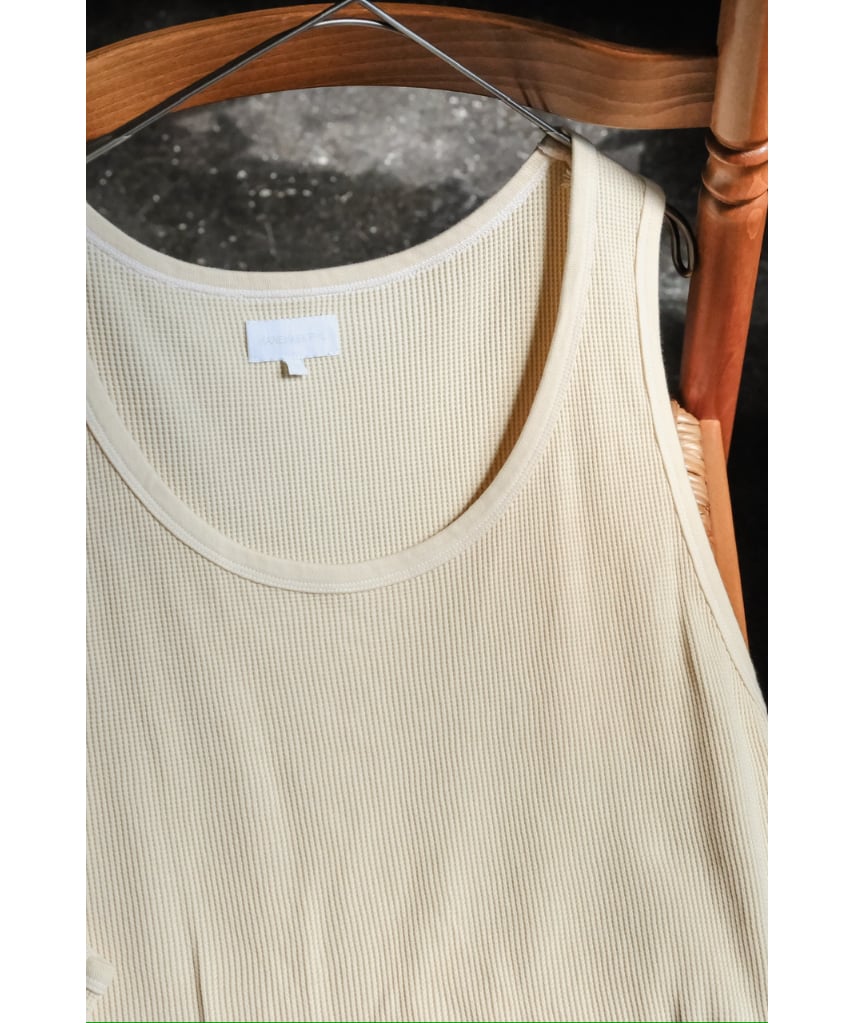KANEMASA PHIL. 】Waffle Tank Top（ECRU） KANEMASA PHIL.