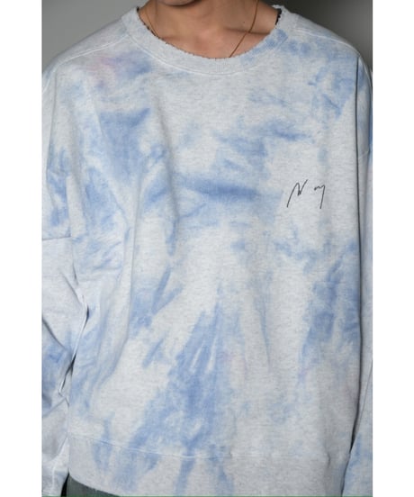 ANCELLM MARBLING SWEAT SHIRT