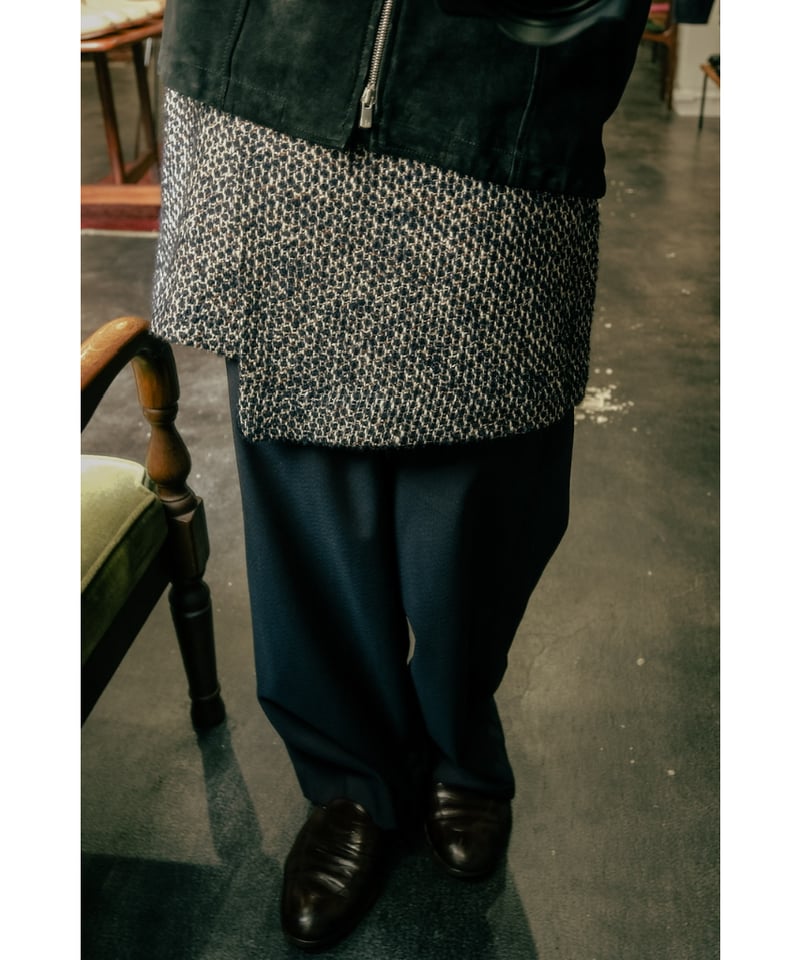 【美品】BISOWN MIXTWEED SHORT ZIP BLOUSON BISOWN 