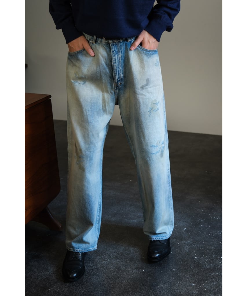 【美品】ANCELLM DENIM size3 タグ付き【セール中！】 ANCELLM（アンセルム） 2024AW 24AW AGING TAPERED 5P DENIM