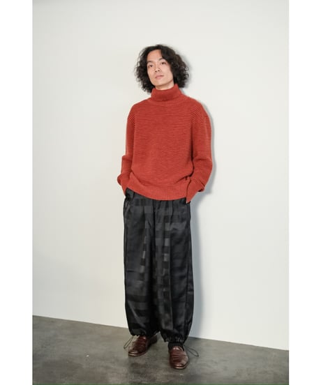 BISOWN SILK BORDER SUPER WIDE PANTS