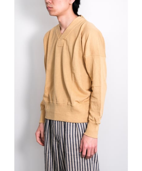 Olde Homesteader "EXTRA COTTON JERSEY" Y Neck Long Sleeve