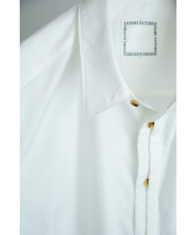 新品タグ付き SATORU SASAKI コットンラップシャツドレス エクリュ