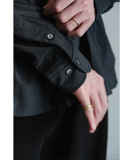 KANEMASA PHIL. "Exclusive" 46G Stripe Delta Shirt
