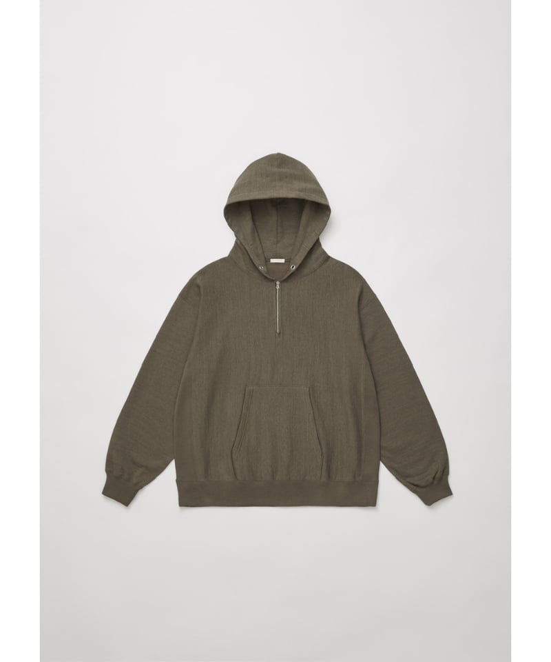 ULTERIOR FADED SILKY TERRY RW HALF ZIP HOODIE | ULTERIOR FADED SILKY TERRY RW HALF ZIP HOODIE |